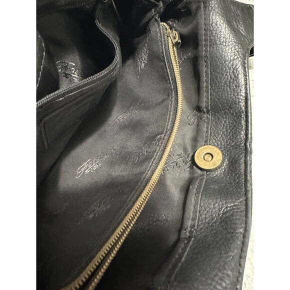 Fossil Purse Women’s Black Leather Pebble Cross-body Shoulder Bag Key Y2K VTG - Picture 12 of 16